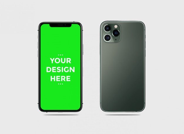 Mockup van smartphoneproducten