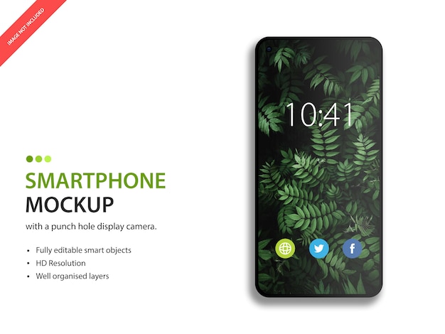 Mockup van smartphoneweergave