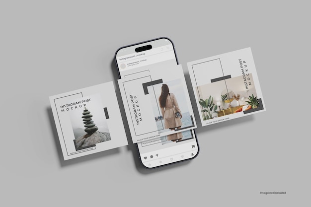 PSD mockup van sociale media