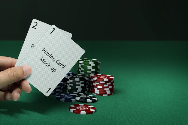 Mockup van speelkaarten