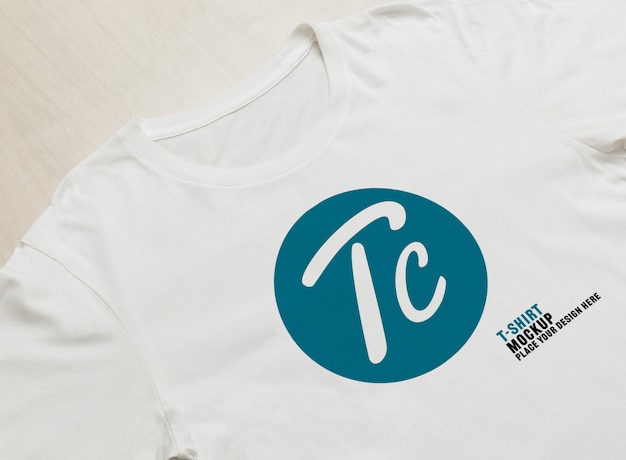 PSD mockup van witte t-shirts