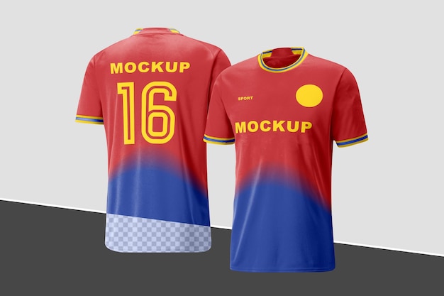 Mockup voetbalshirt