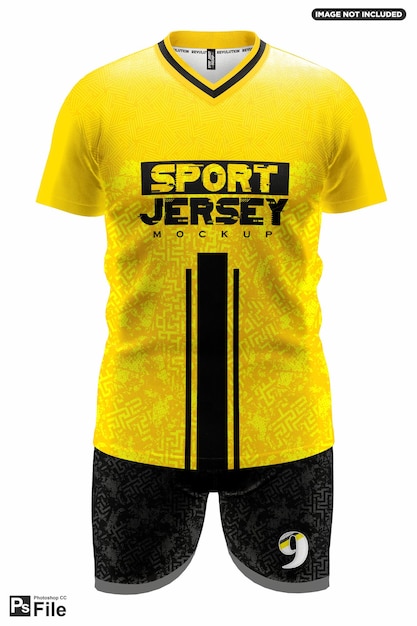 PSD mockup voetbalshirt