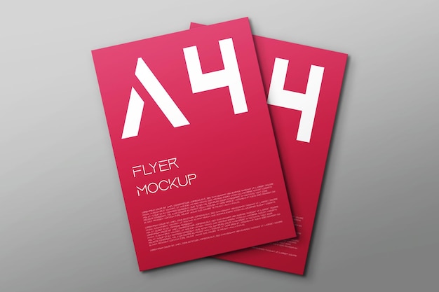 PSD mockup voor a4-posters en flyers