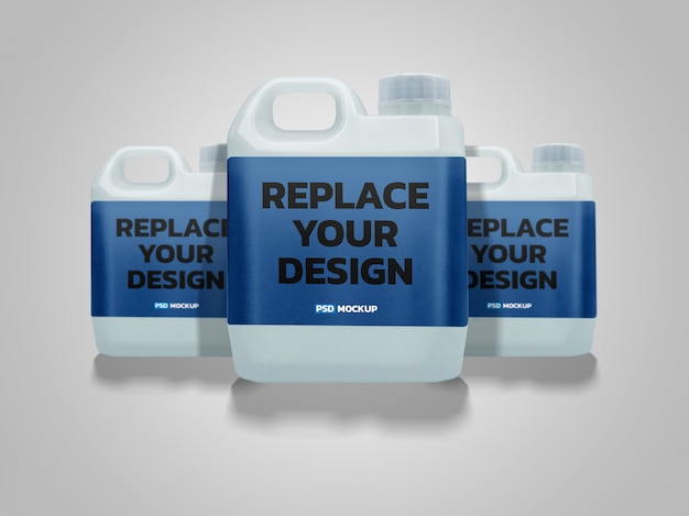 PSD mockup voor alcoholtanks