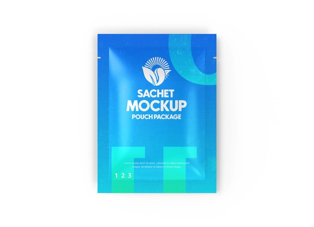 Mockup voor aluminium zakjespakket