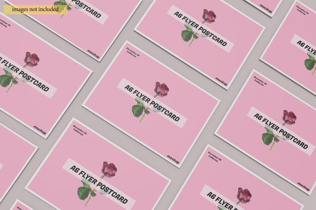 Mockup voor ansichtkaart of uitnodigingskaart