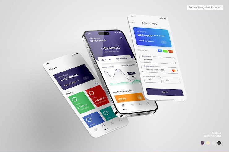 PSD mockup voor app-telefoonscherm