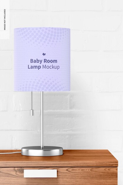 Mockup voor babykamerlamp