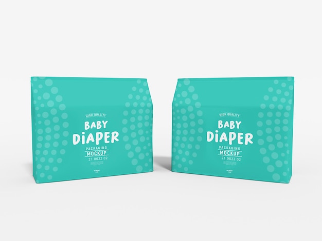 Mockup voor babyluiers