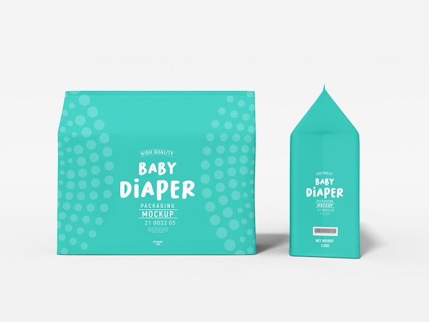 Mockup voor babyluiers