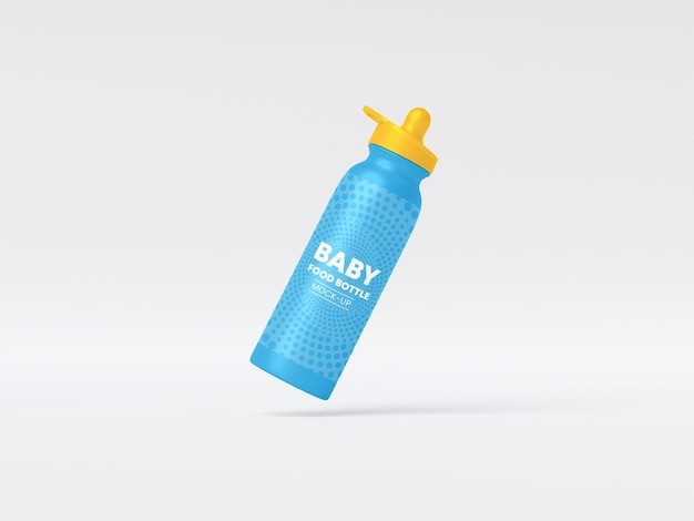 Mockup voor babyvoeding bottle