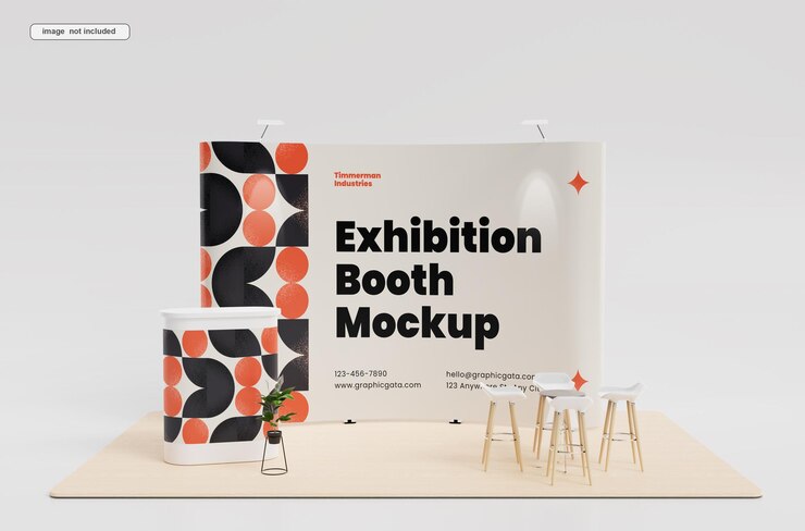 Mockup voor beursstand