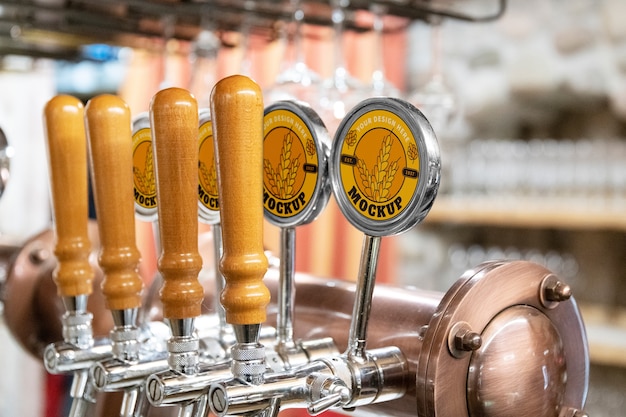 Mockup voor bierbranding