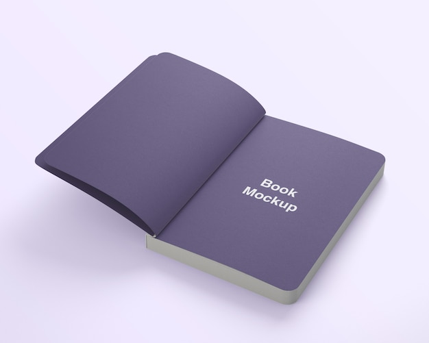 Mockup voor boek geopend