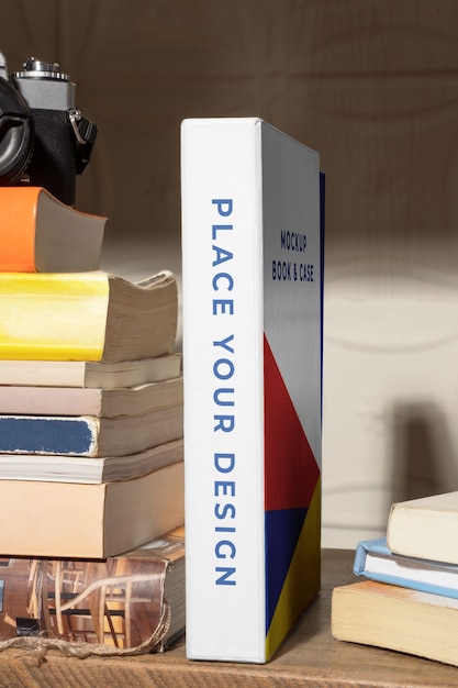 PSD mockup voor boekenarrangementen