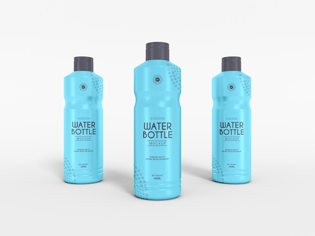 Mockup voor branding van metalen waterflessen