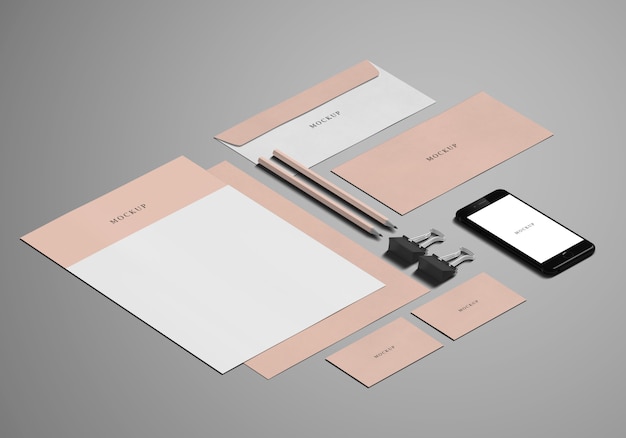 Mockup voor briefpapier