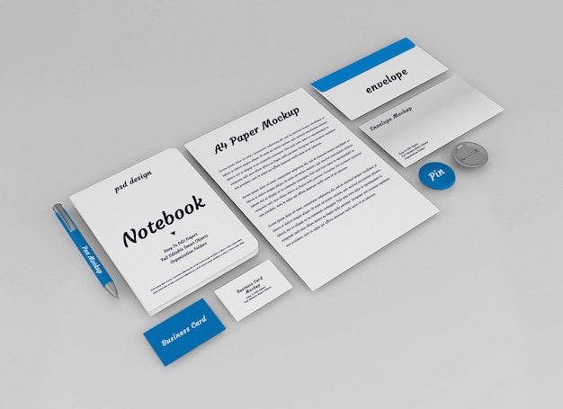 PSD mockup voor briefpapier