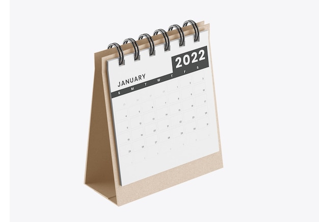 PSD mockup voor bureaukalender