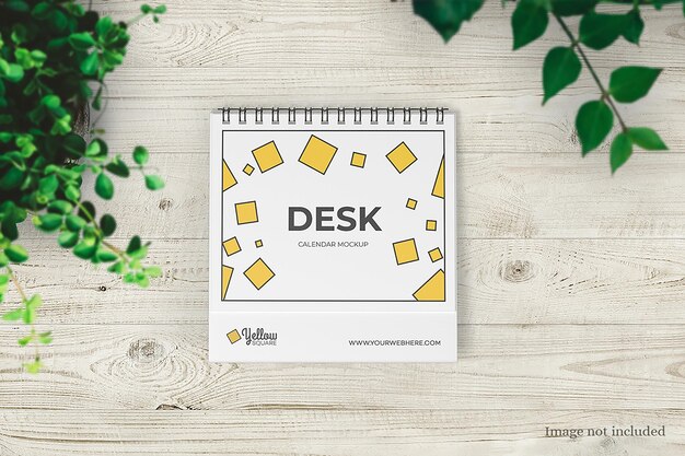 Mockup voor bureaukalender
