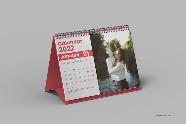 Mockup voor bureaukalender