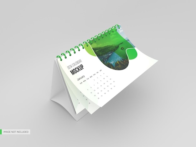 Mockup voor bureaukalender