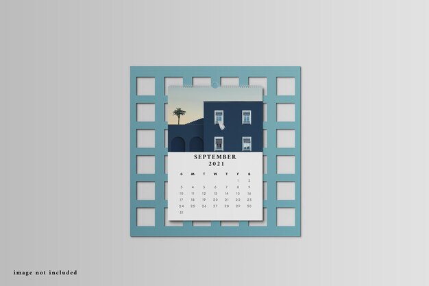 Mockup voor bureaukalender