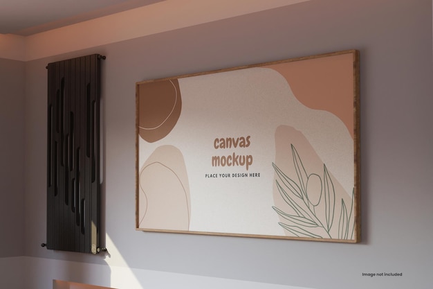 Mockup voor canvasframe