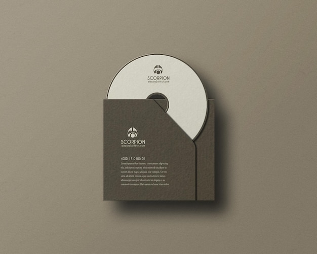 Mockup voor cd-schijf