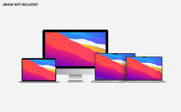Mockup voor computerapparaten