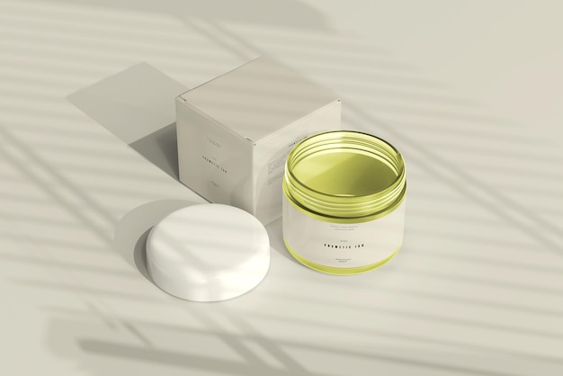 Mockup voor cosmetische pot