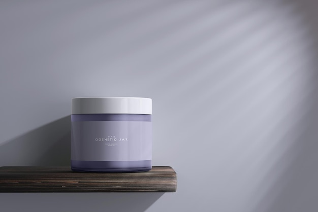 Mockup voor cosmetische pot