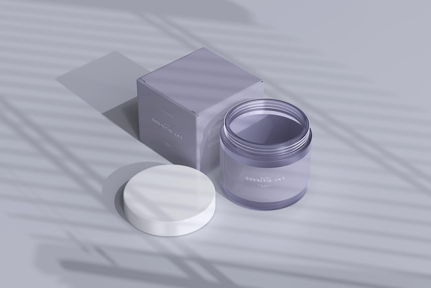 Mockup voor cosmetische pot