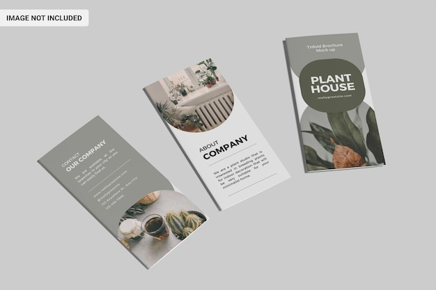 Mockup voor creatieve zakelijke brochures serie 12