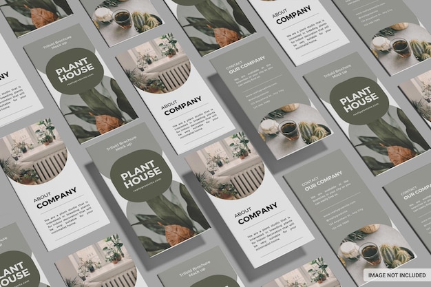 Mockup voor creatieve zakelijke brochures Serie 7
