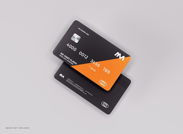 PSD mockup voor creditcard en betaalpas