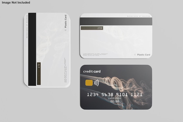 PSD mockup voor creditcardontwerp