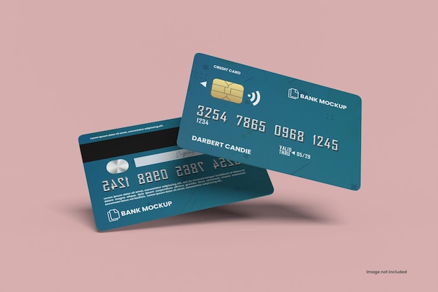 Mockup voor creditcards