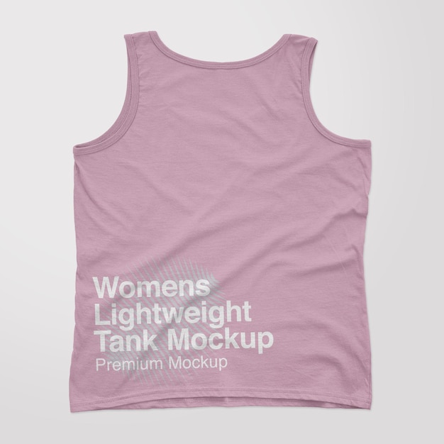 Mockup voor dames lichtgewicht back-tank