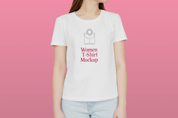 Mockup voor dames t-shirt