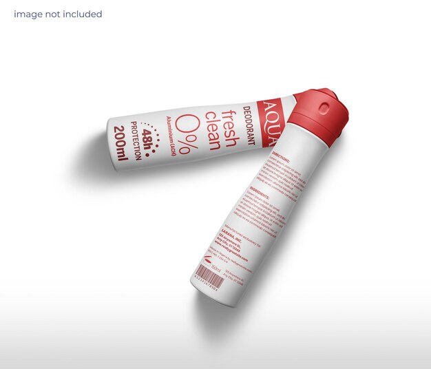 Mockup voor deodorantfles
