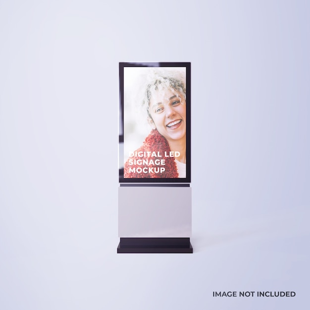 Mockup voor digitale led-signalisatie