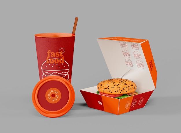 Mockup voor fast food