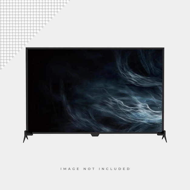 Mockup voor flatscreen-tv