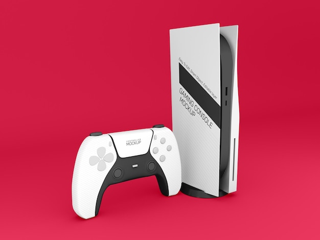PSD mockup voor gameconsole
