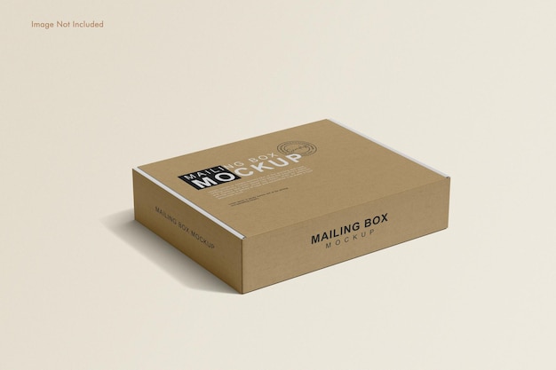 Mockup voor gesloten brievenbus