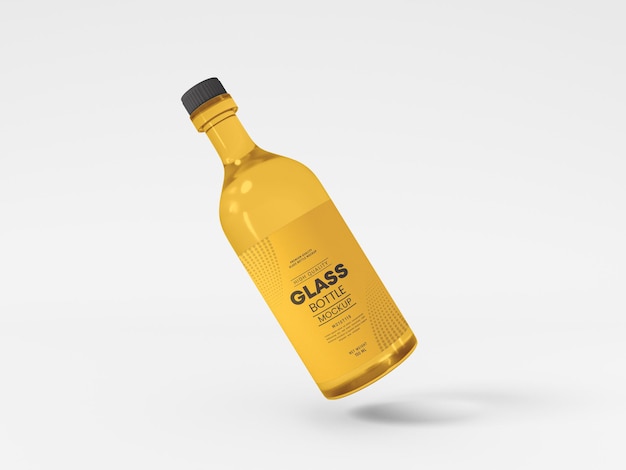 Mockup voor glazen flessen