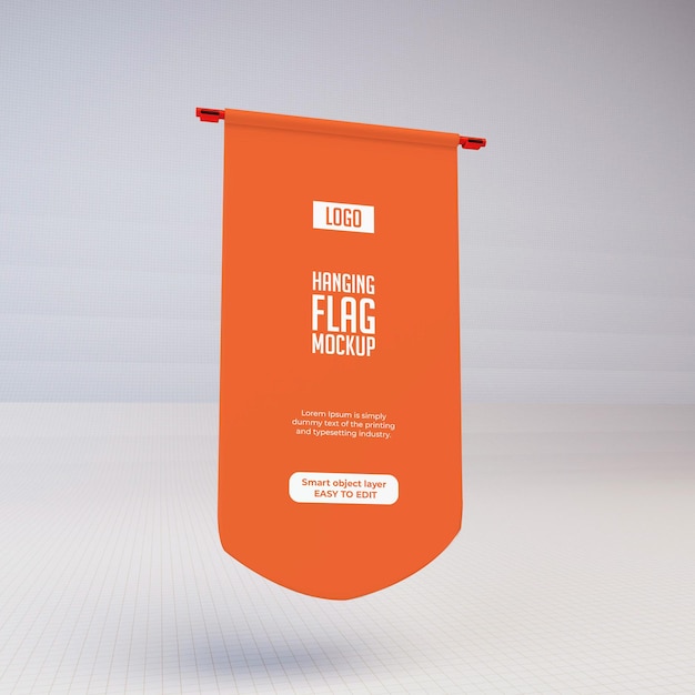 Mockup voor hangende bannerweergave
