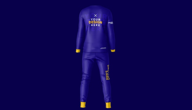 Mockup voor heren sportkleding